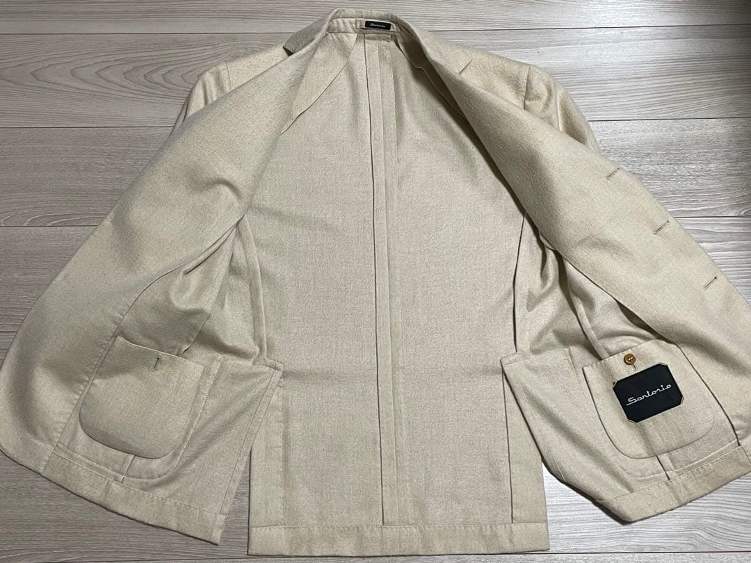 J*中様 Sartorio サルトリオ カシミヤ100 テーラードジャケット 美