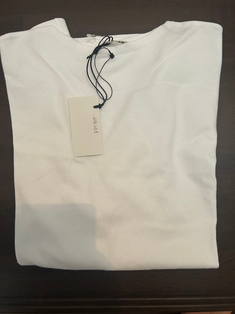 ち*太様 AURALEE 未使用 プレーティングTシャツ　ホワイト