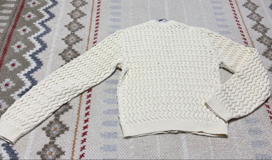 Theory セオリーアイボリー ケーブルニットカーディガン☆新品☆
