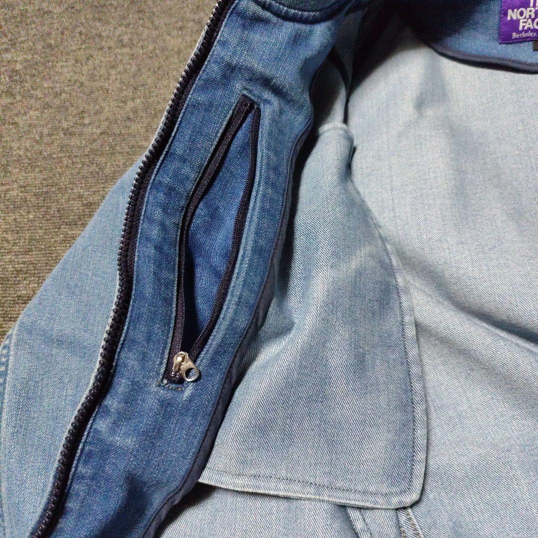 ノースフェイス パープルレーベル　デニムブルー ジップアップジャケット