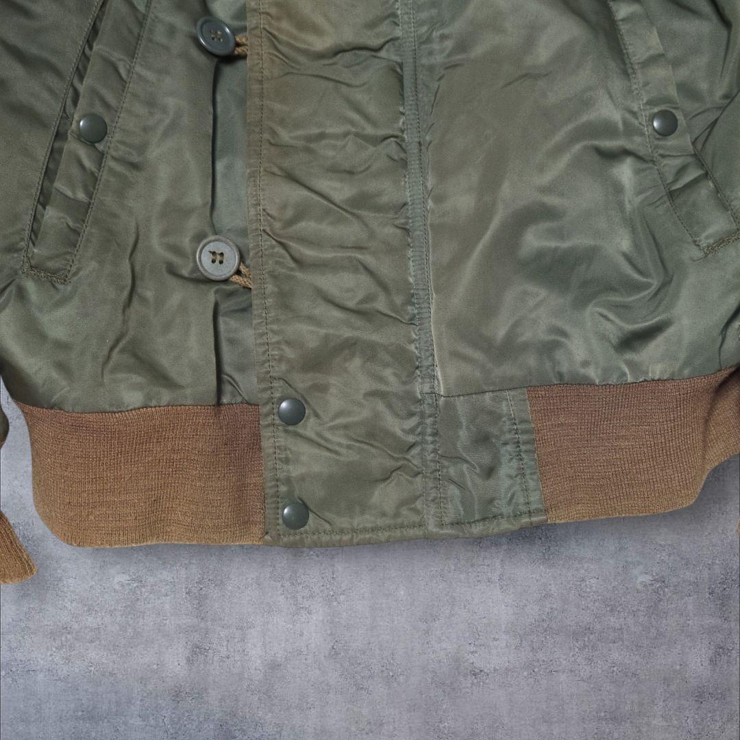 希少✨SPIEWAK n-2b 茶リブ USA製 XL SCOVILL 短丈