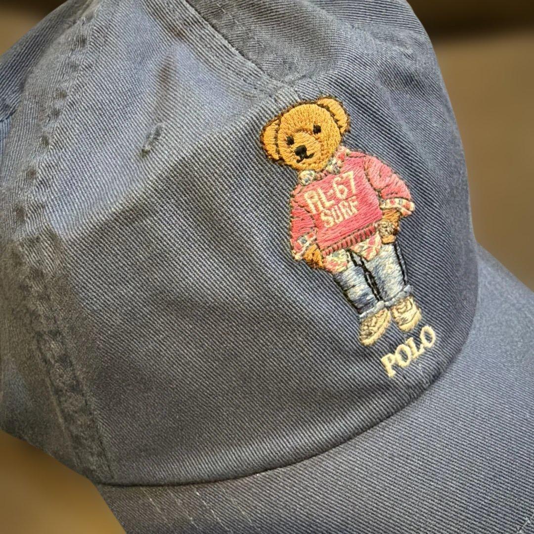 RalphLauren ラルフローレン　ポロベア　ブルー　キャップ