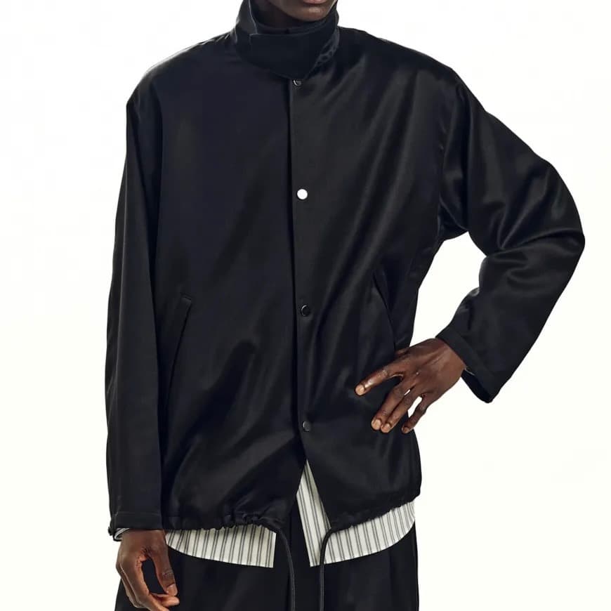 希少 MARKAWARE CASHMERE SATIN COACH JACKET
