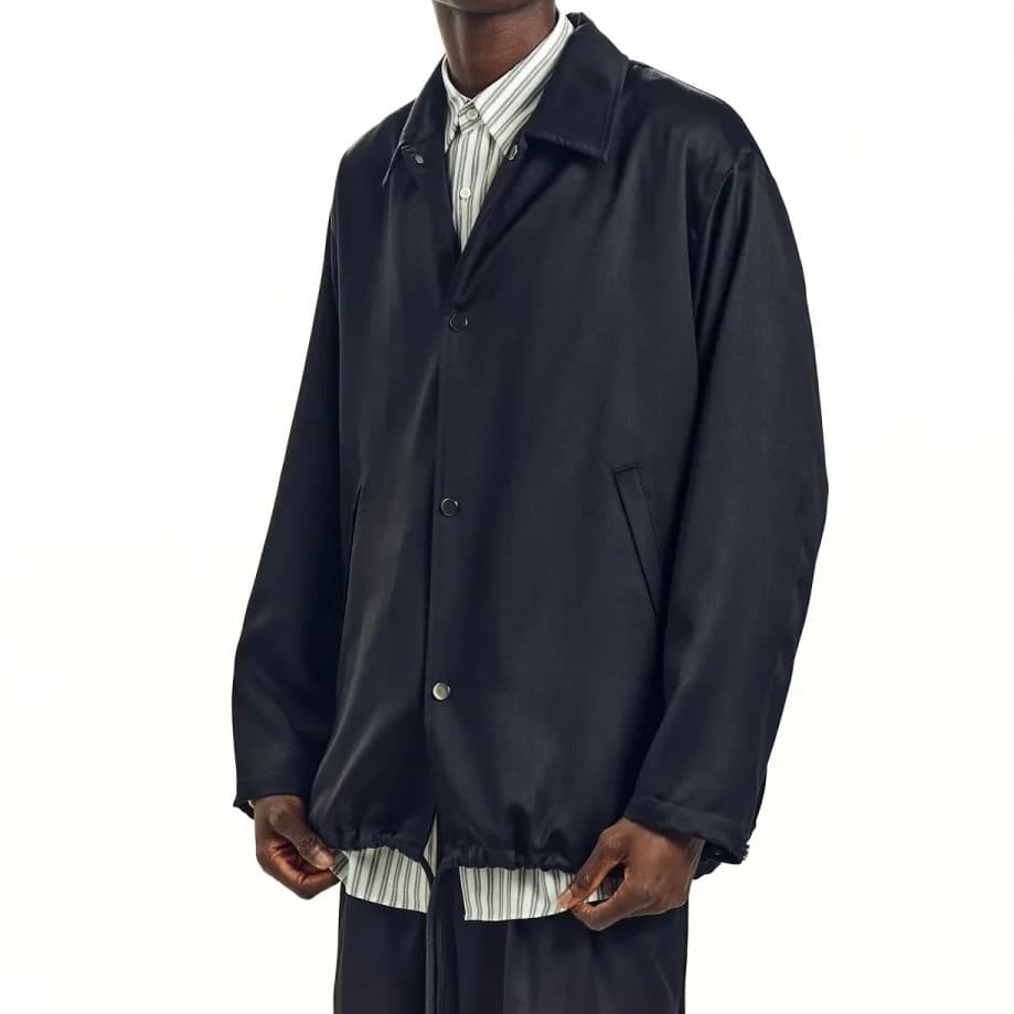 希少 MARKAWARE CASHMERE SATIN COACH JACKET