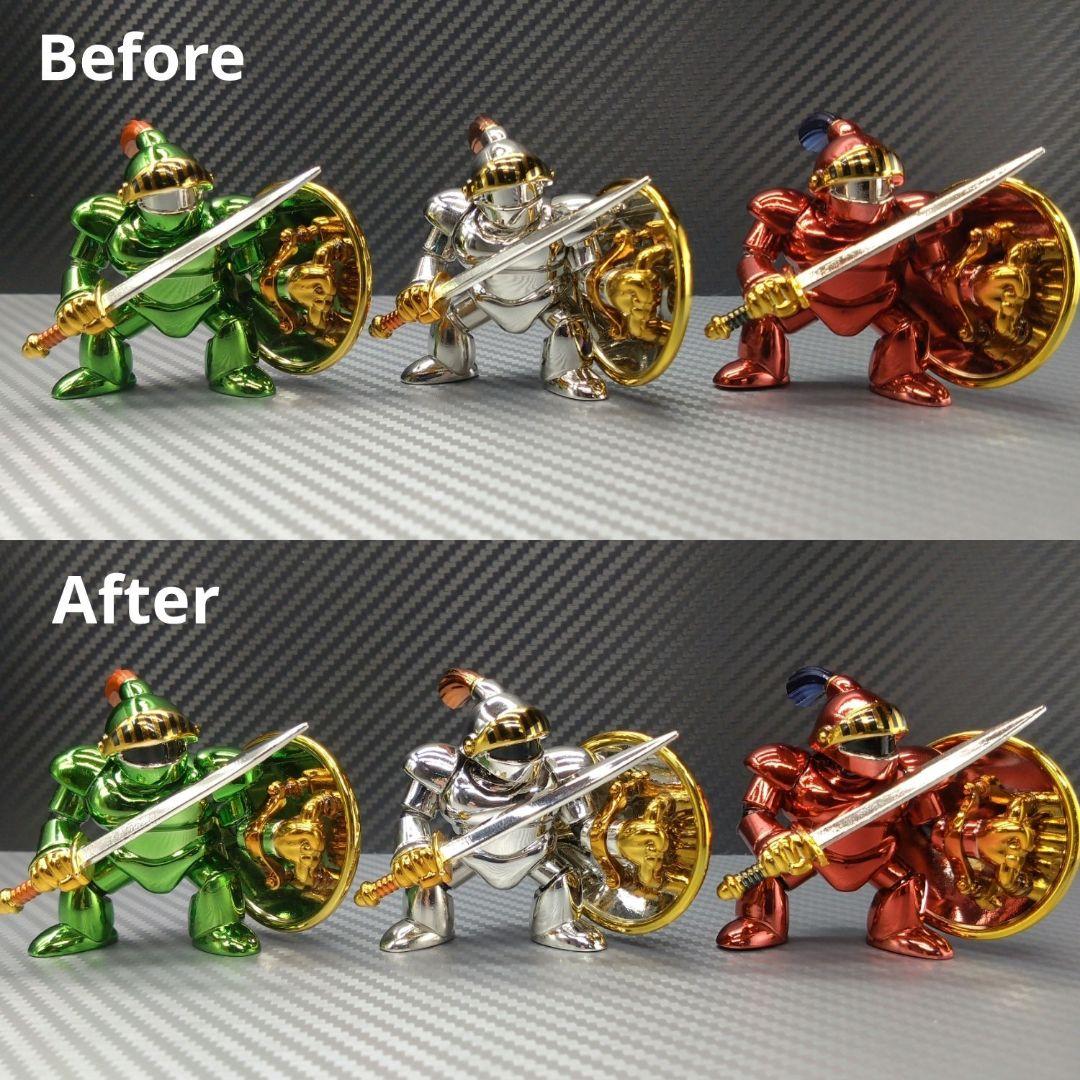 【専用出品】よろいのきし・三騎士(目,関節部,ブラック塗装) カラーリペイント