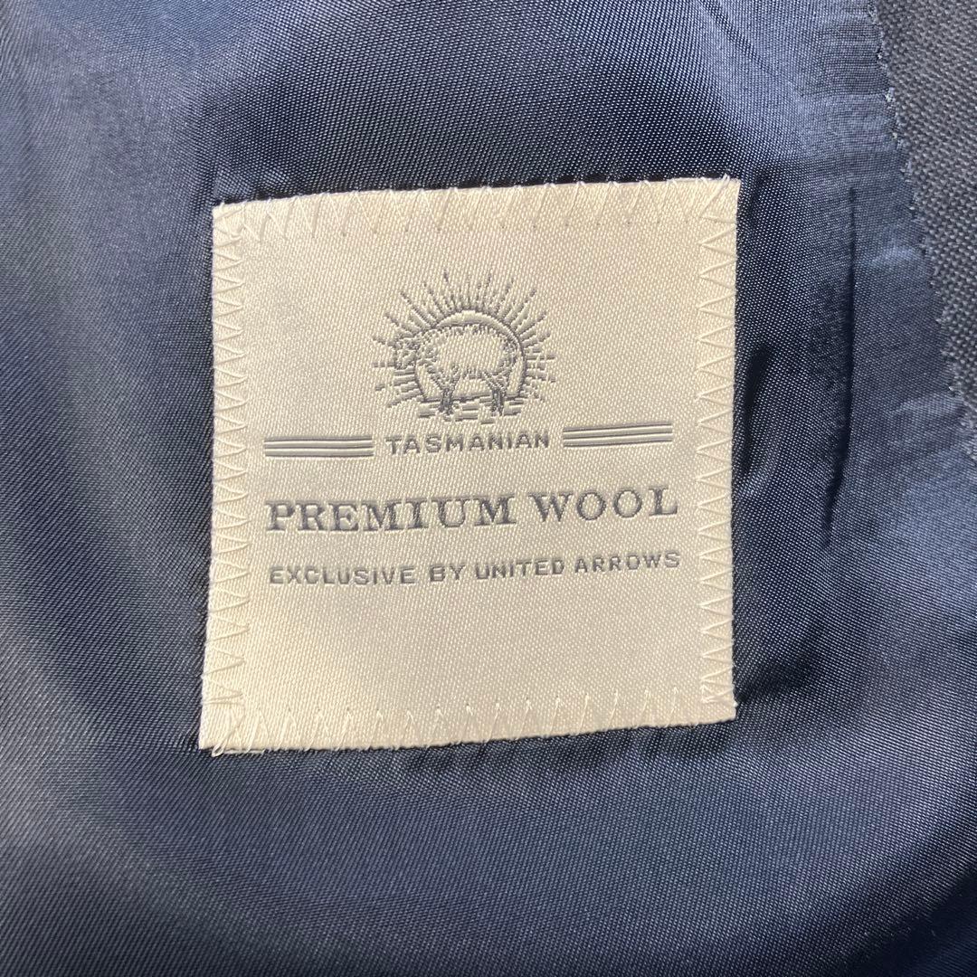 UNITED ARROWS プレミアムウール スーツ ダークグレー