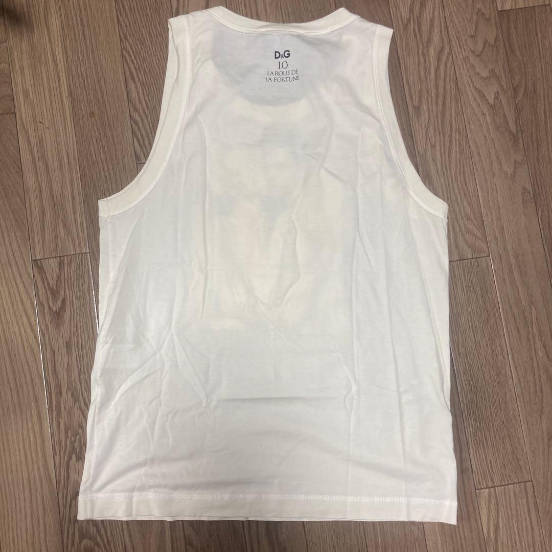 D&G タンクトップ ホワイト サイズ48