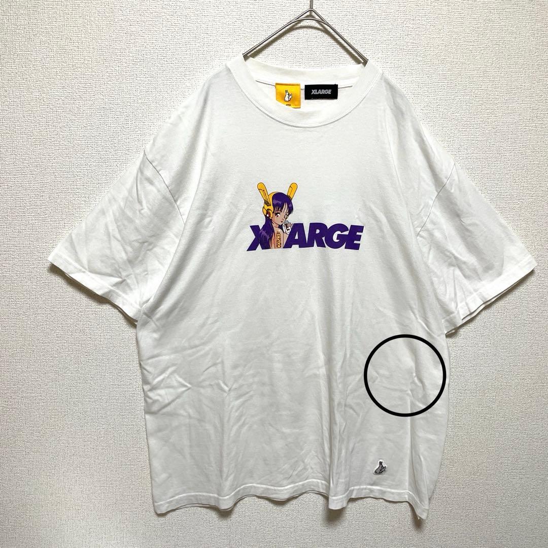 人気コラボ❗️ FR2 XLARGE Tシャツ バイカーガール 白 XL