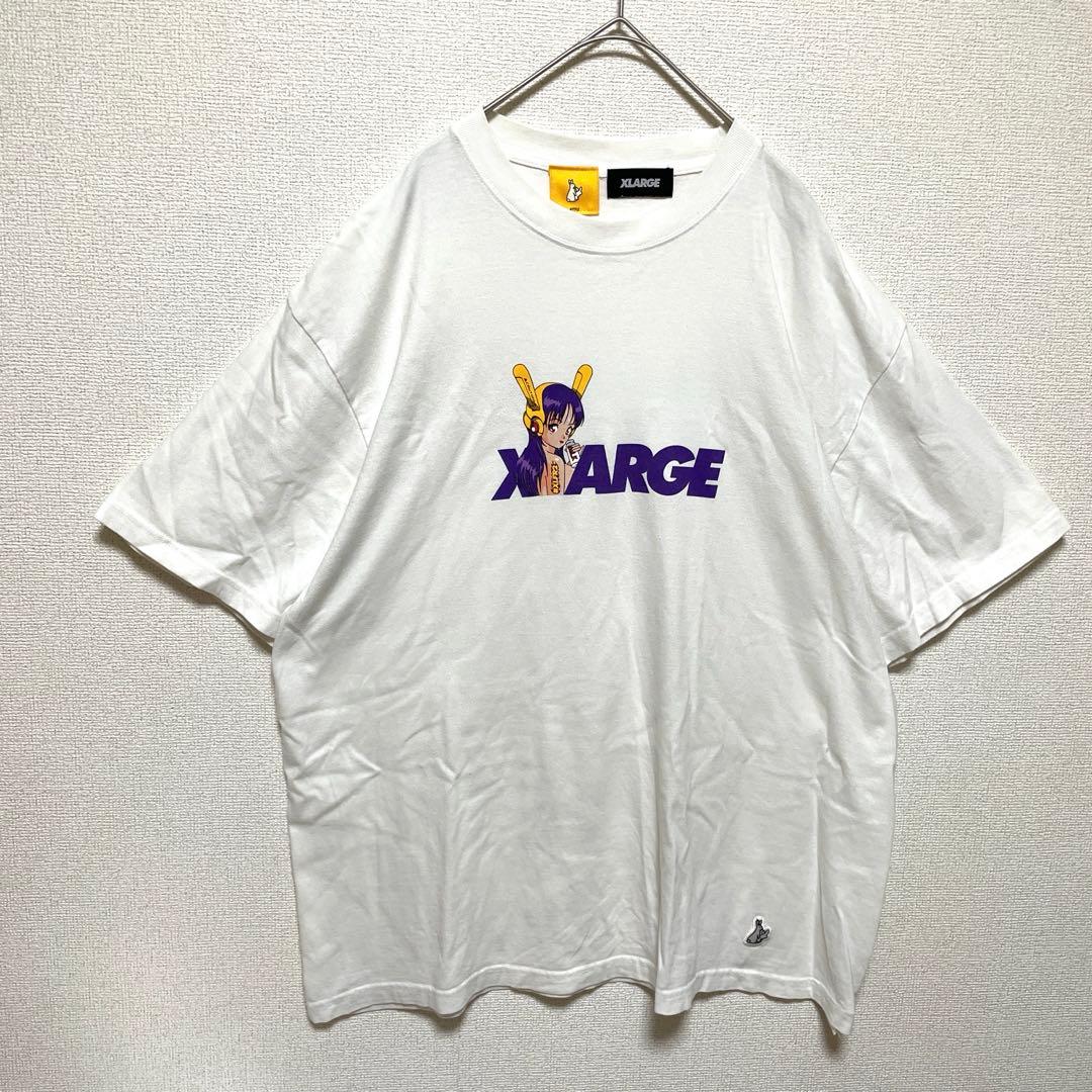 人気コラボ❗️ FR2 XLARGE Tシャツ バイカーガール 白 XL