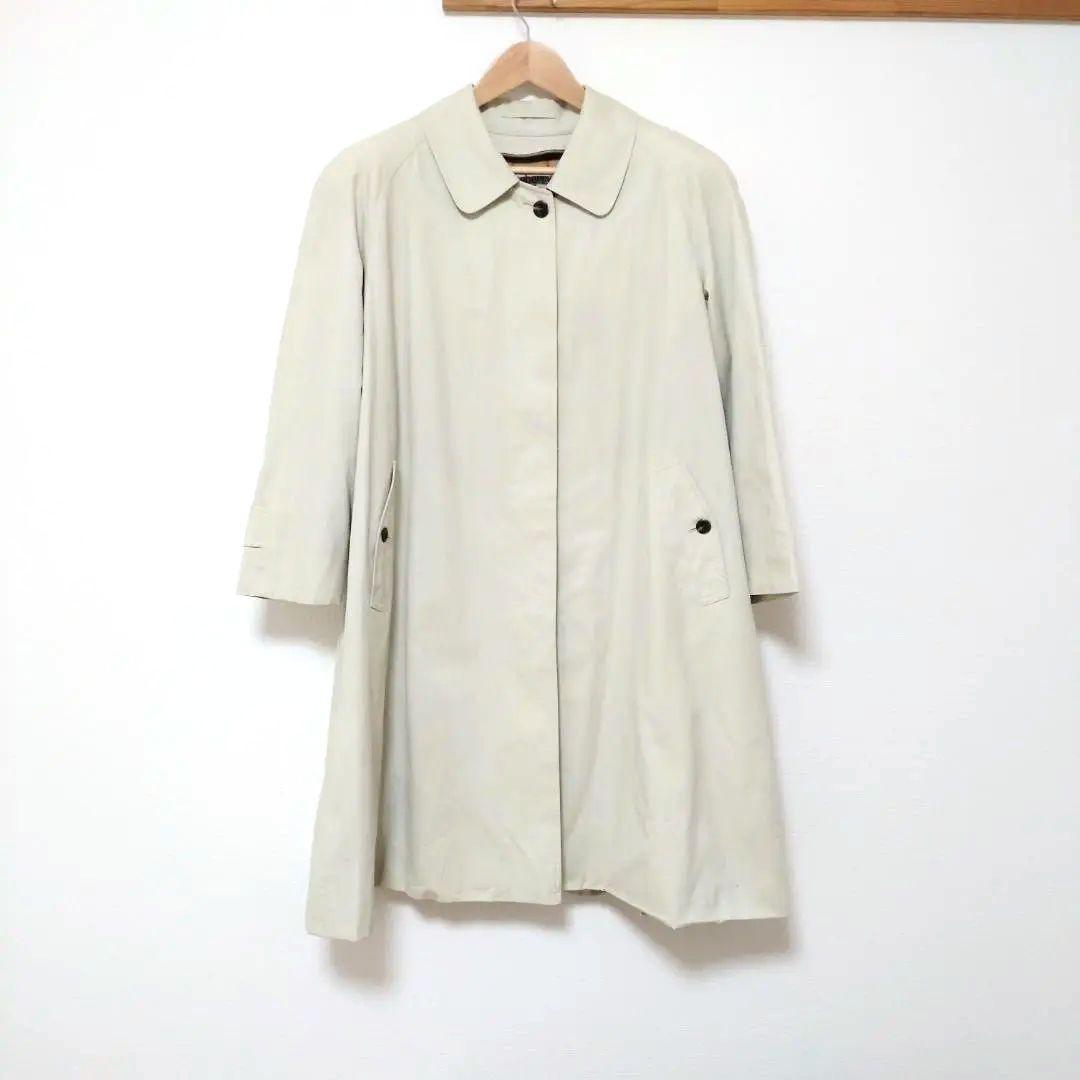 極美品✨BURBERRY バーバリー ステンカラーコート ホワイト 大きい