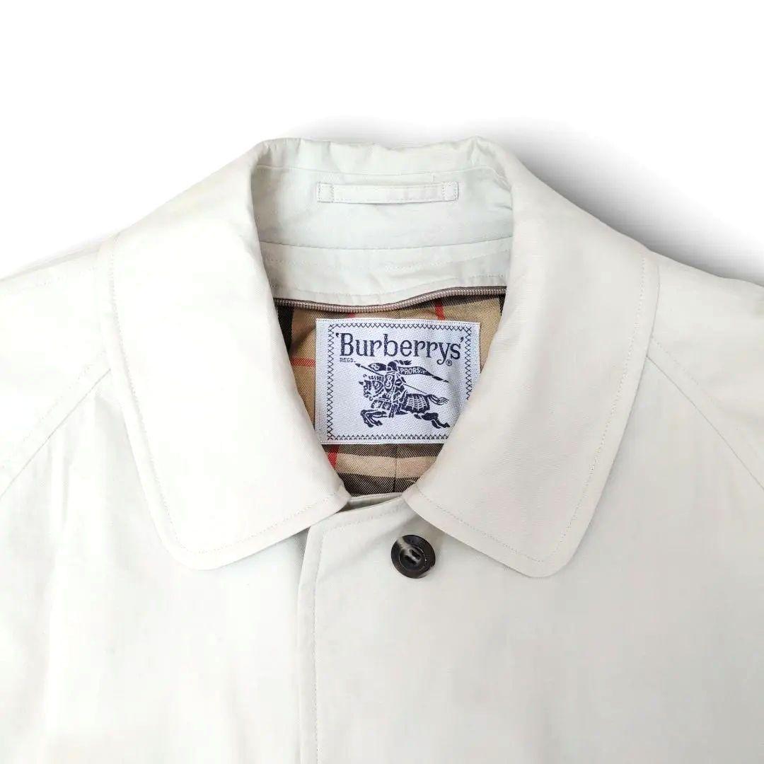 極美品✨BURBERRY バーバリー ステンカラーコート ホワイト 大きい