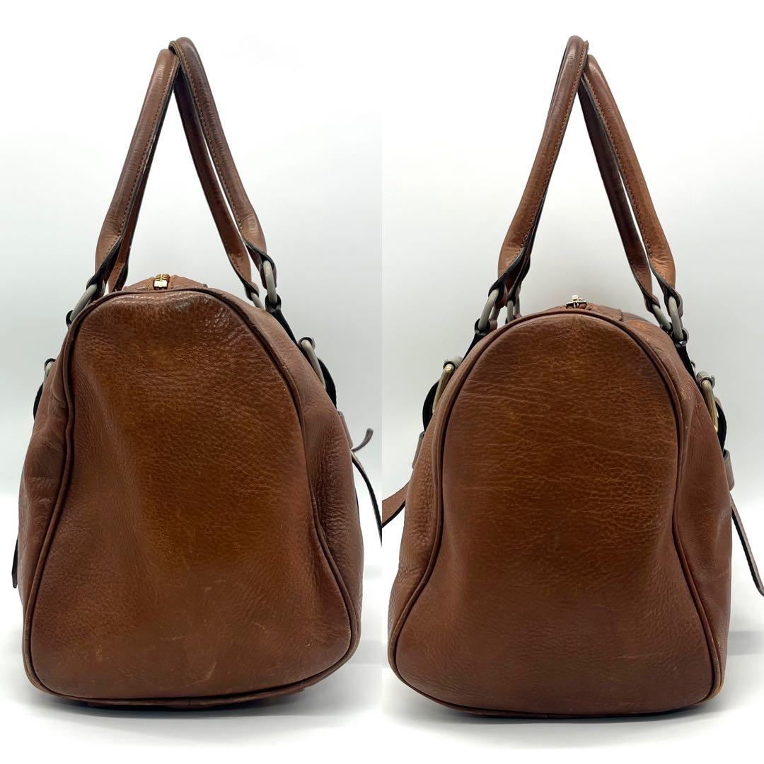 ロンシャン LONGCHAMP ケイトモス ボストンバック ミニ レザー ゼブラ