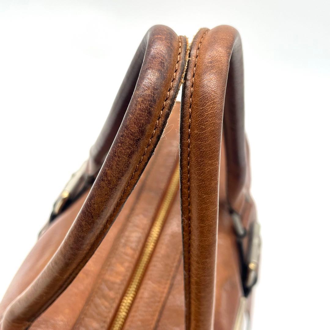 ロンシャン LONGCHAMP ケイトモス ボストンバック ミニ レザー ゼブラ