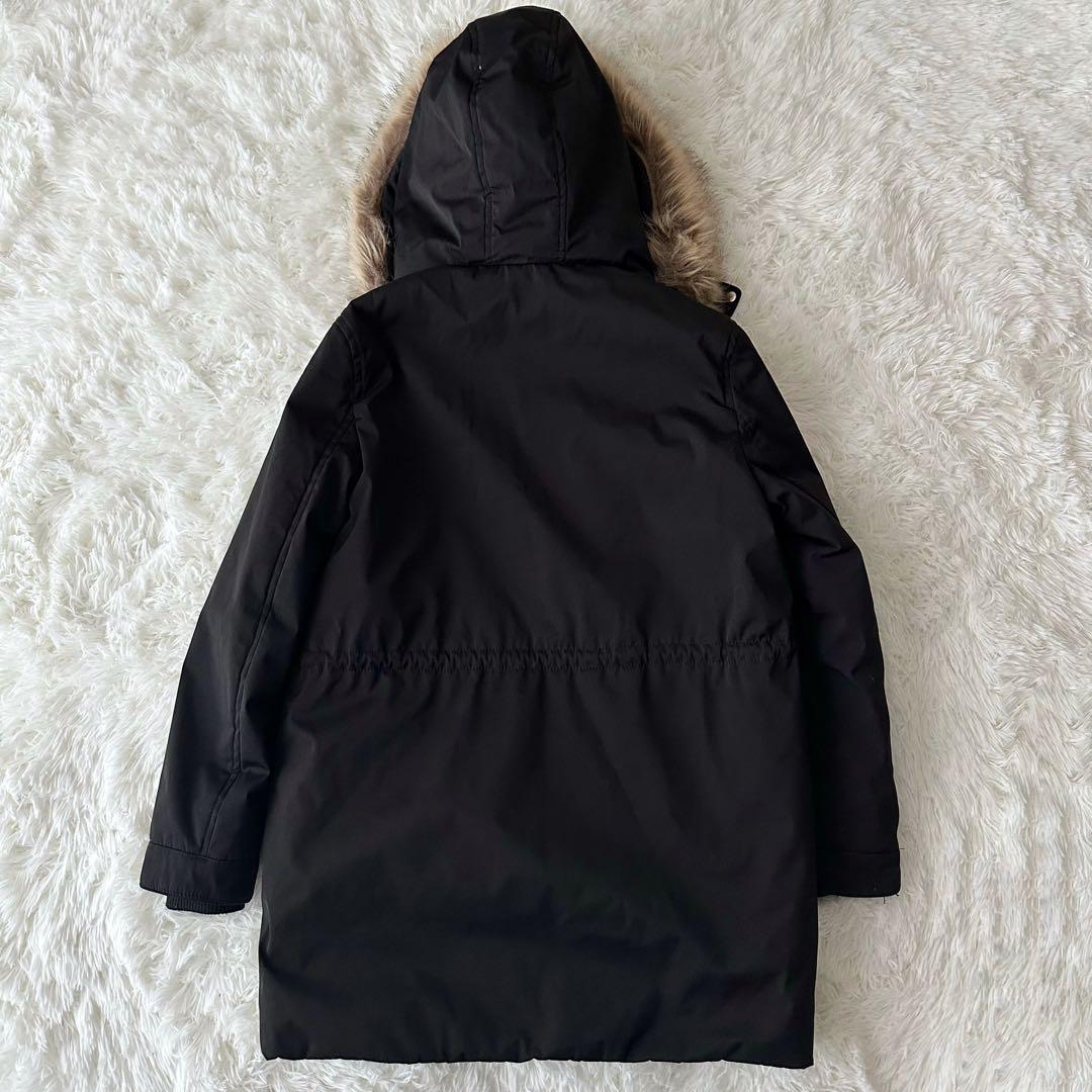 【美品】ZARA trf モッズコート ボア ブラック ファー付き Sサイズ