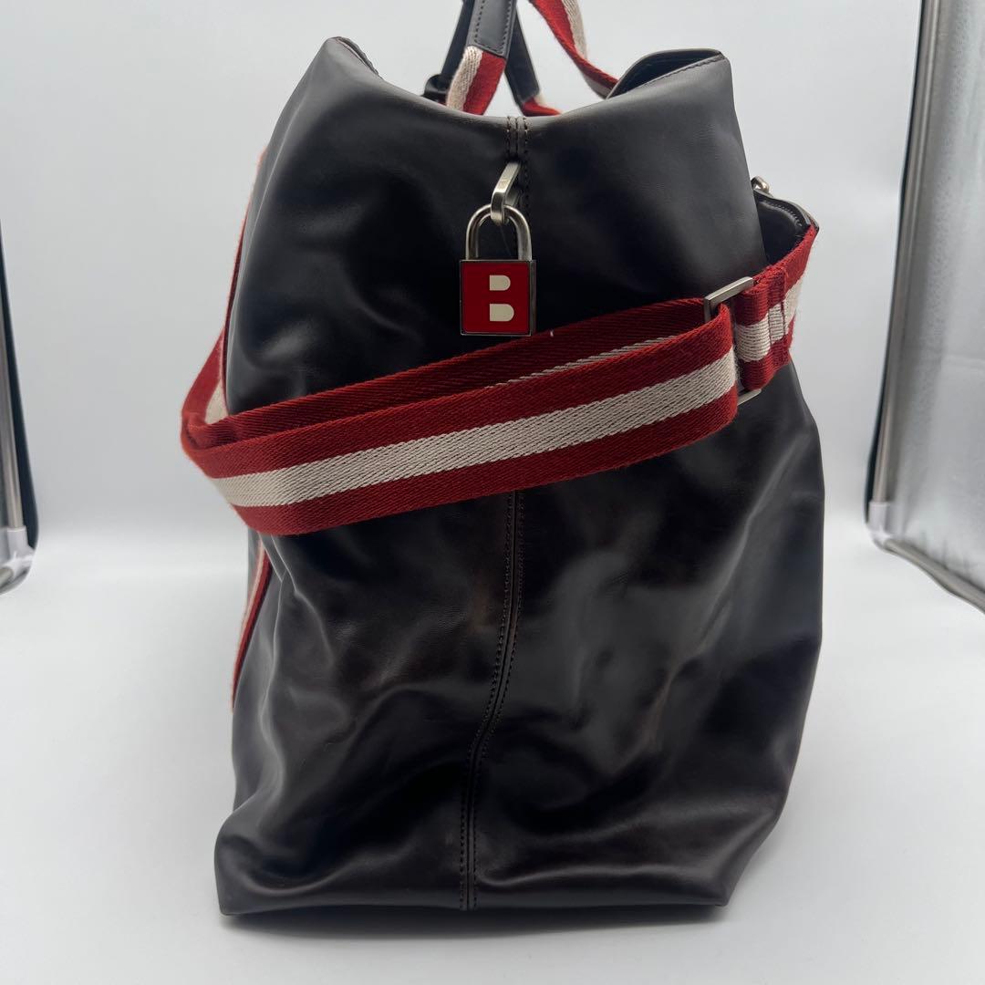 BALLY バリー 2way ボストンバッグ 旅行カバン レザー トレスポ 茶
