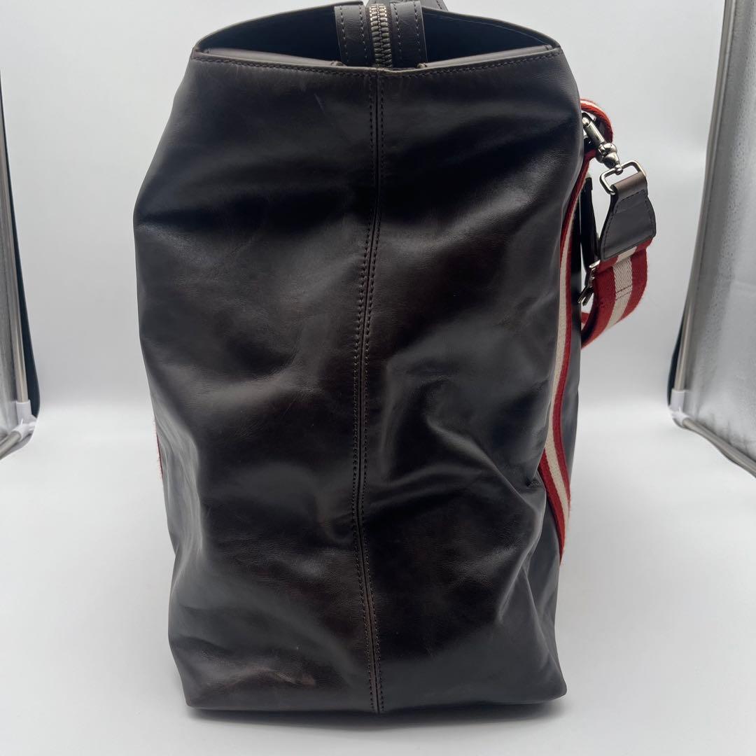 BALLY バリー 2way ボストンバッグ 旅行カバン レザー トレスポ 茶