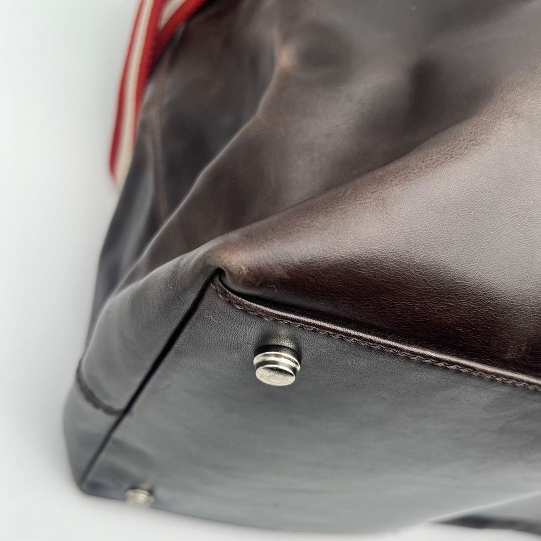 BALLY バリー 2way ボストンバッグ 旅行カバン レザー トレスポ 茶