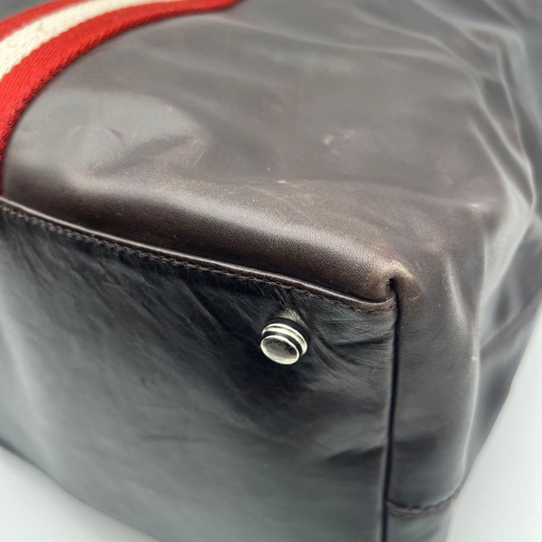 BALLY バリー 2way ボストンバッグ 旅行カバン レザー トレスポ 茶