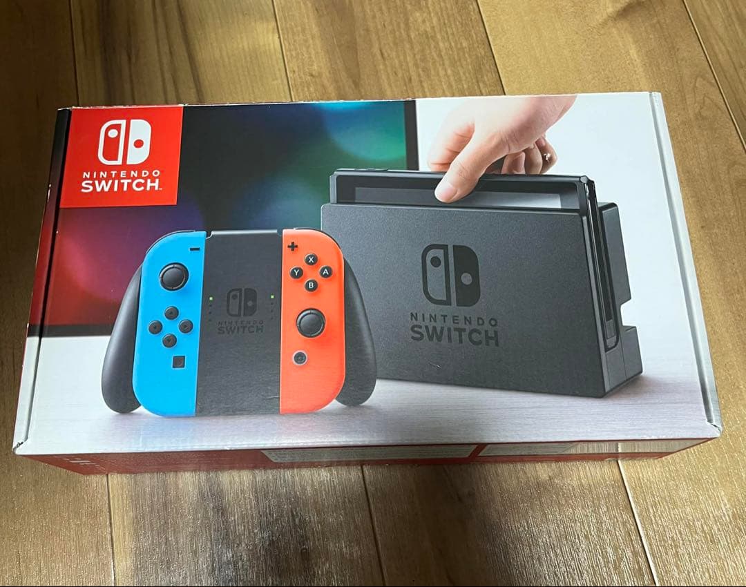 Nintendo Switch 本体 ブラック 青・赤コントローラー