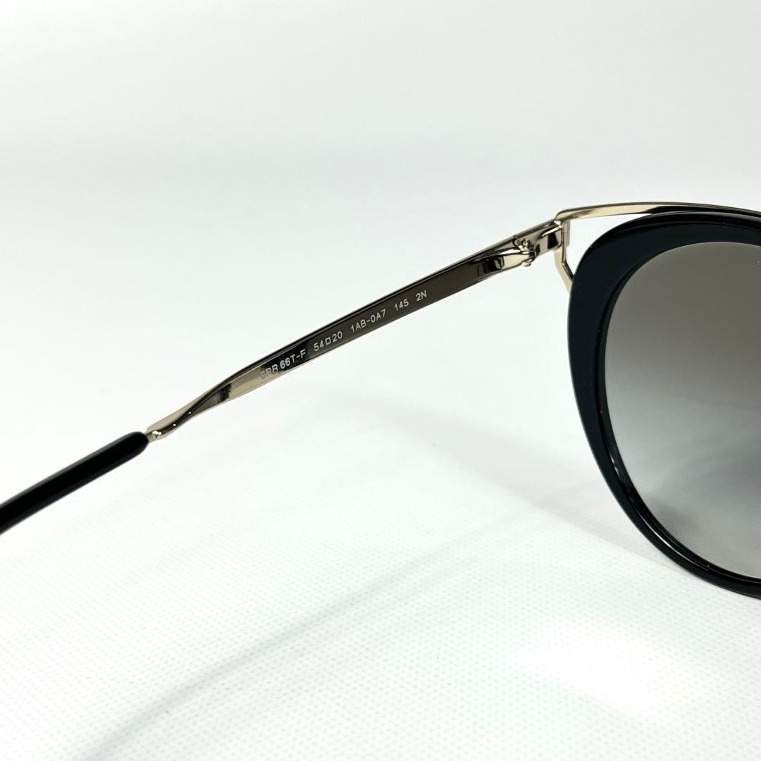 美品　プラダ　PRADA サングラス　SPR66T-F キャットアイ　ブラック