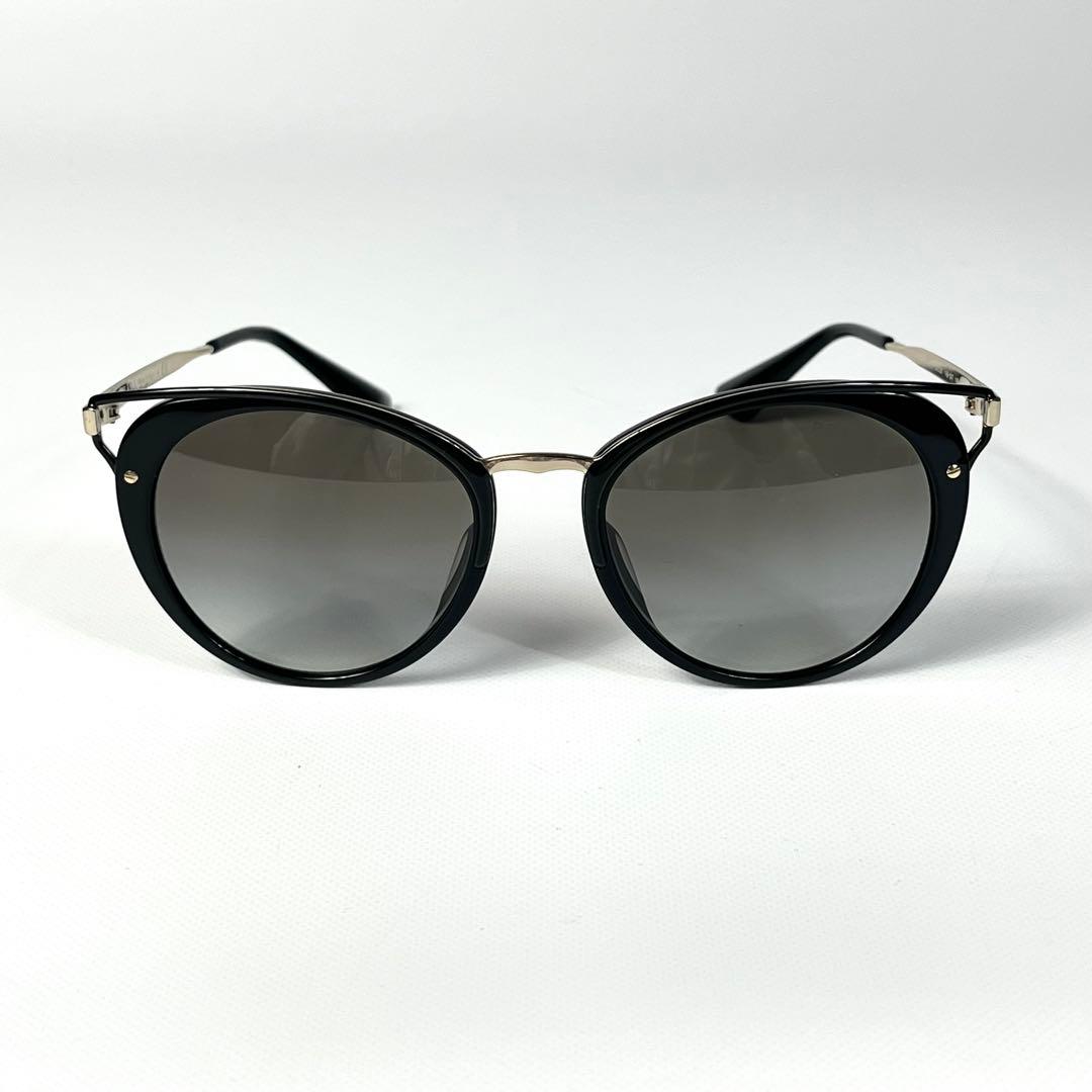 美品　プラダ　PRADA サングラス　SPR66T-F キャットアイ　ブラック