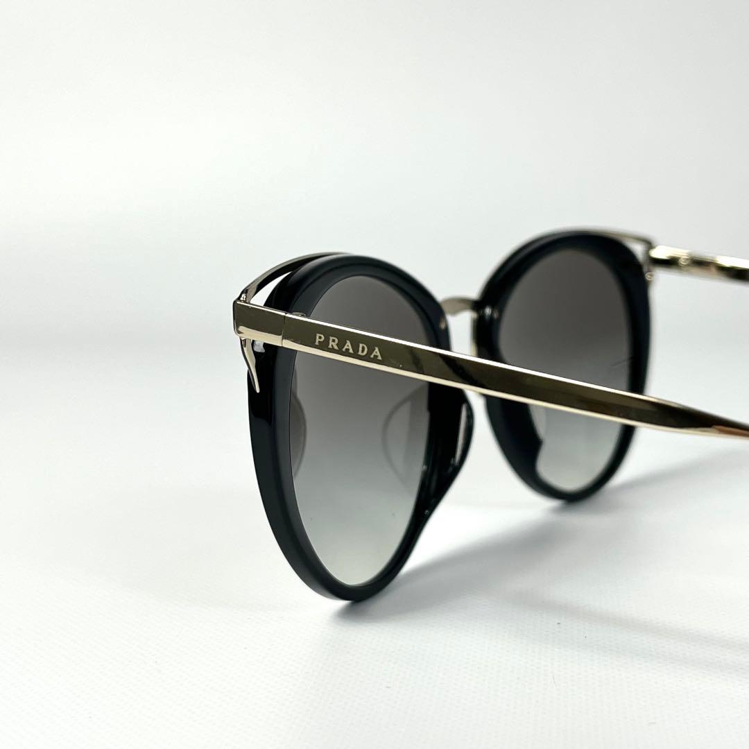 美品　プラダ　PRADA サングラス　SPR66T-F キャットアイ　ブラック