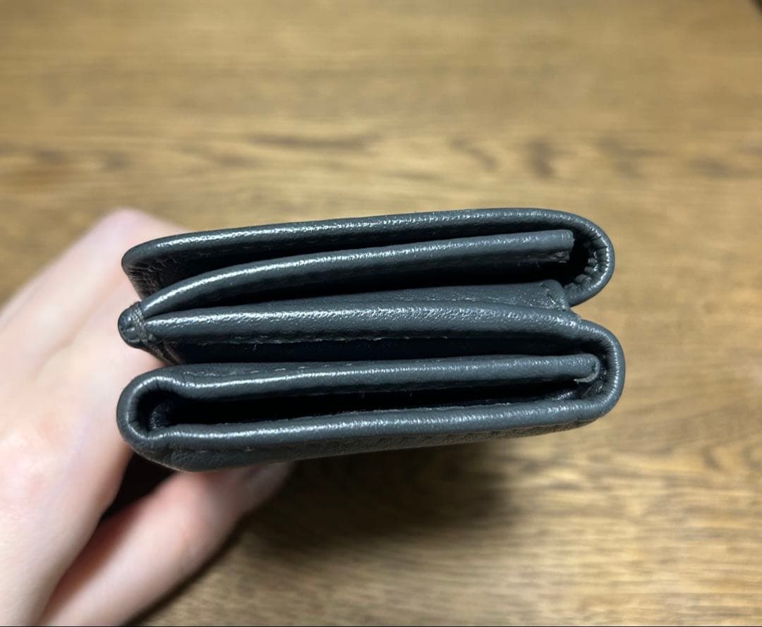 【本日まで】BALENCIAGA 三つ折り財布 ダークグレー