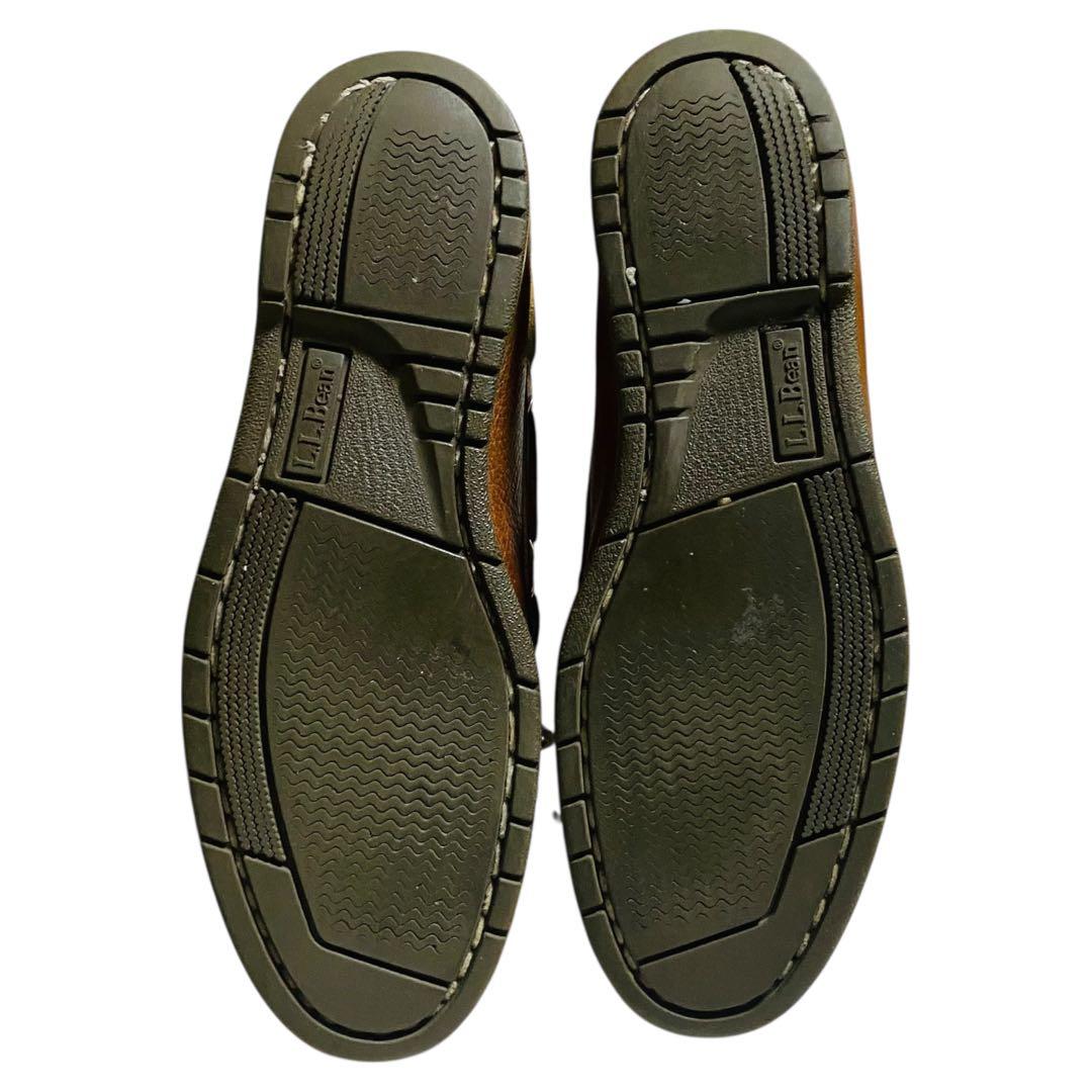 L.L.Bean エルエルビーン　レザー　ブラウン　モカシン　デッキシューズ