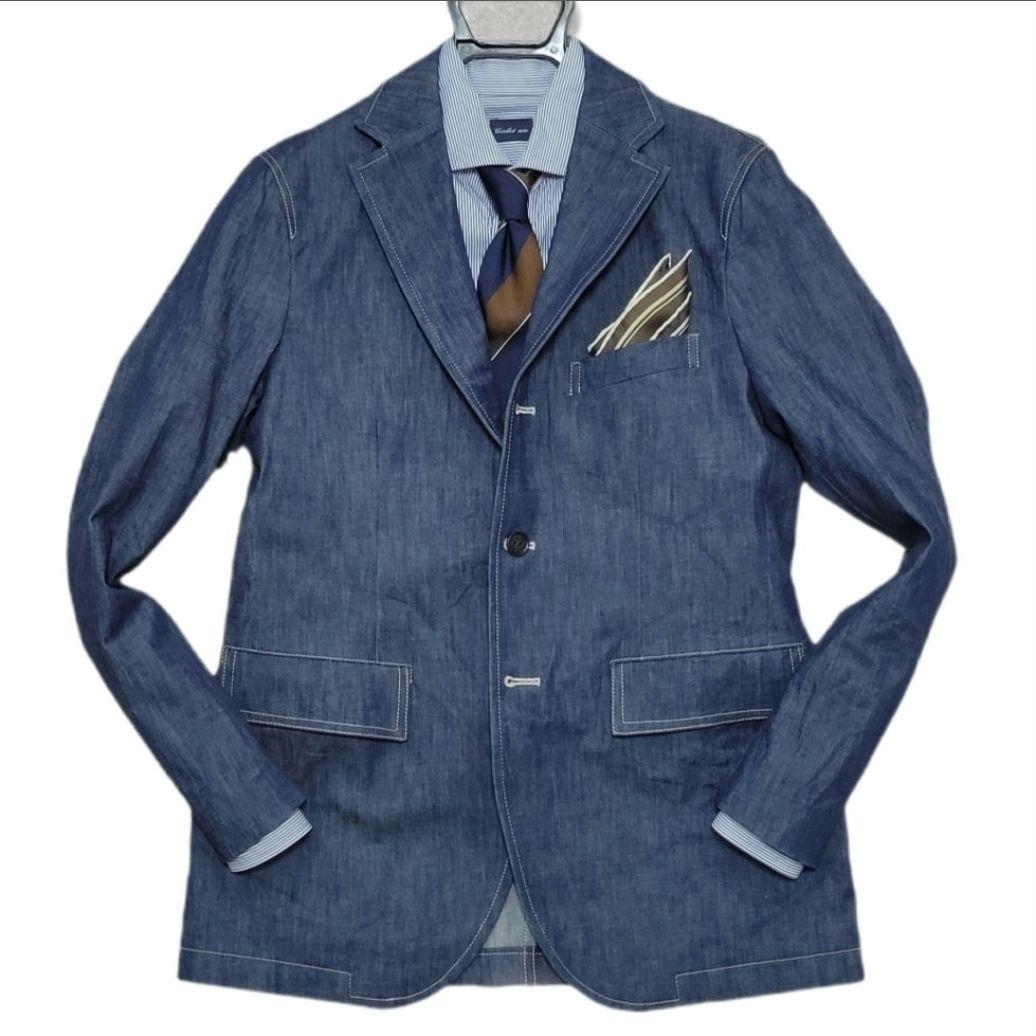 ★美品 Paul Smith 春夏デニム 超高級約6万 テーラードジャケット