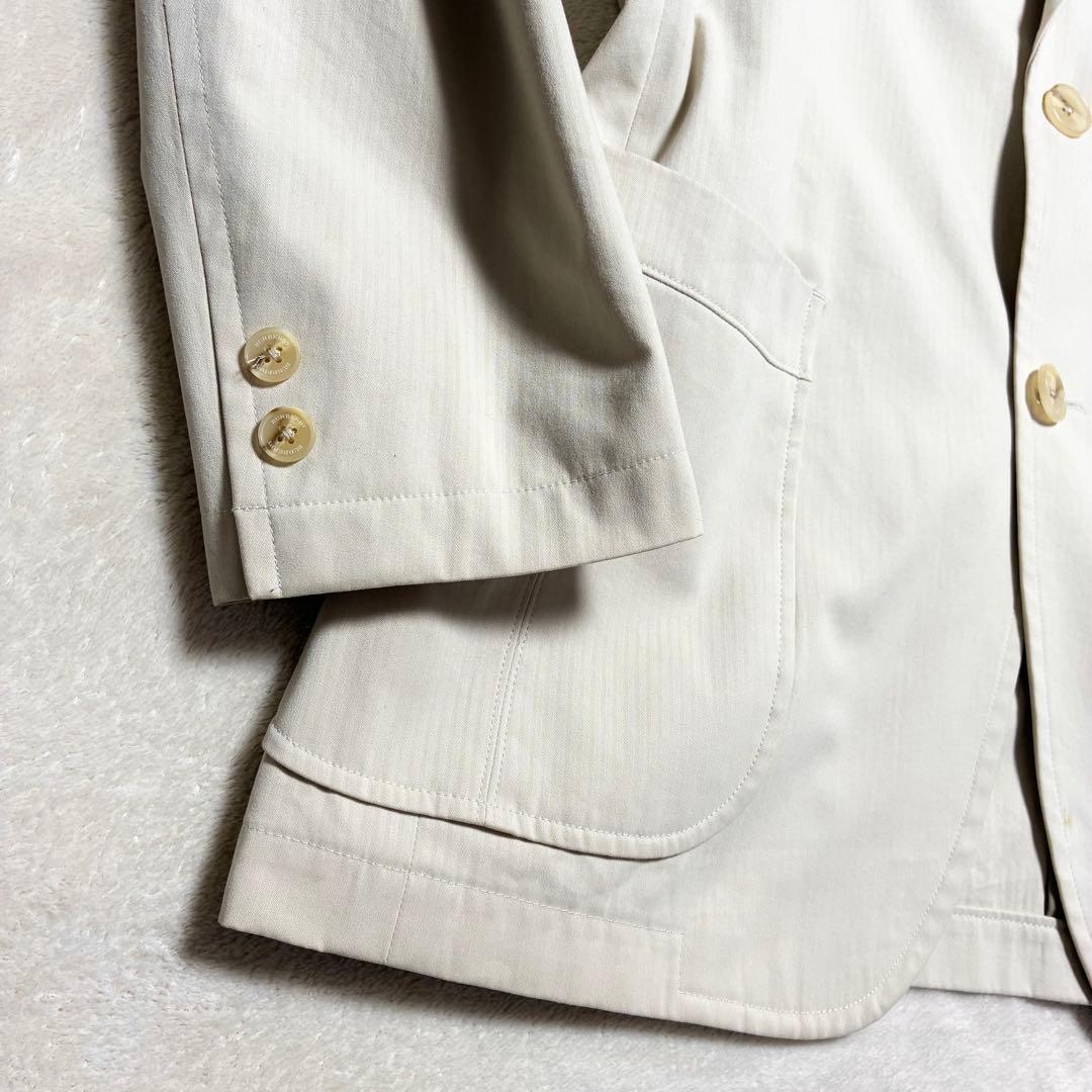 【良品】Burberry☆テーラードジャケット☆オフホワイト☆キレイめ☆L相当☆
