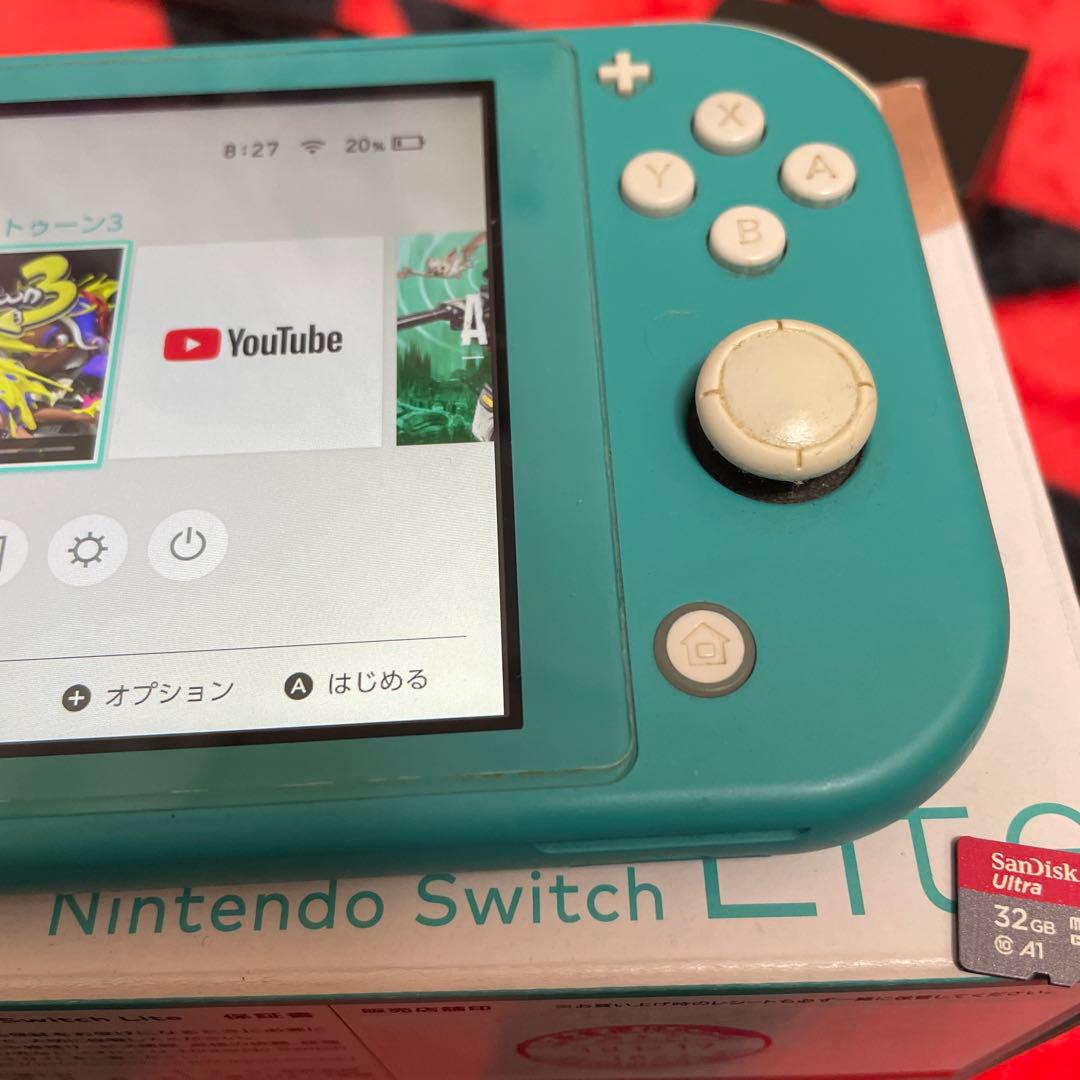 Nintendo Switch Lite ターコイズ ジャンク品スプラ3付き