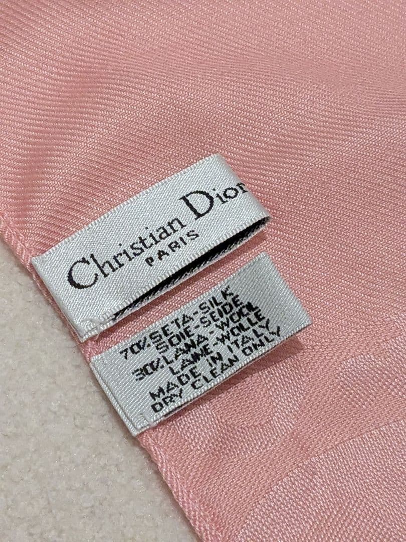 Christian Dior ピンク ストール シルク