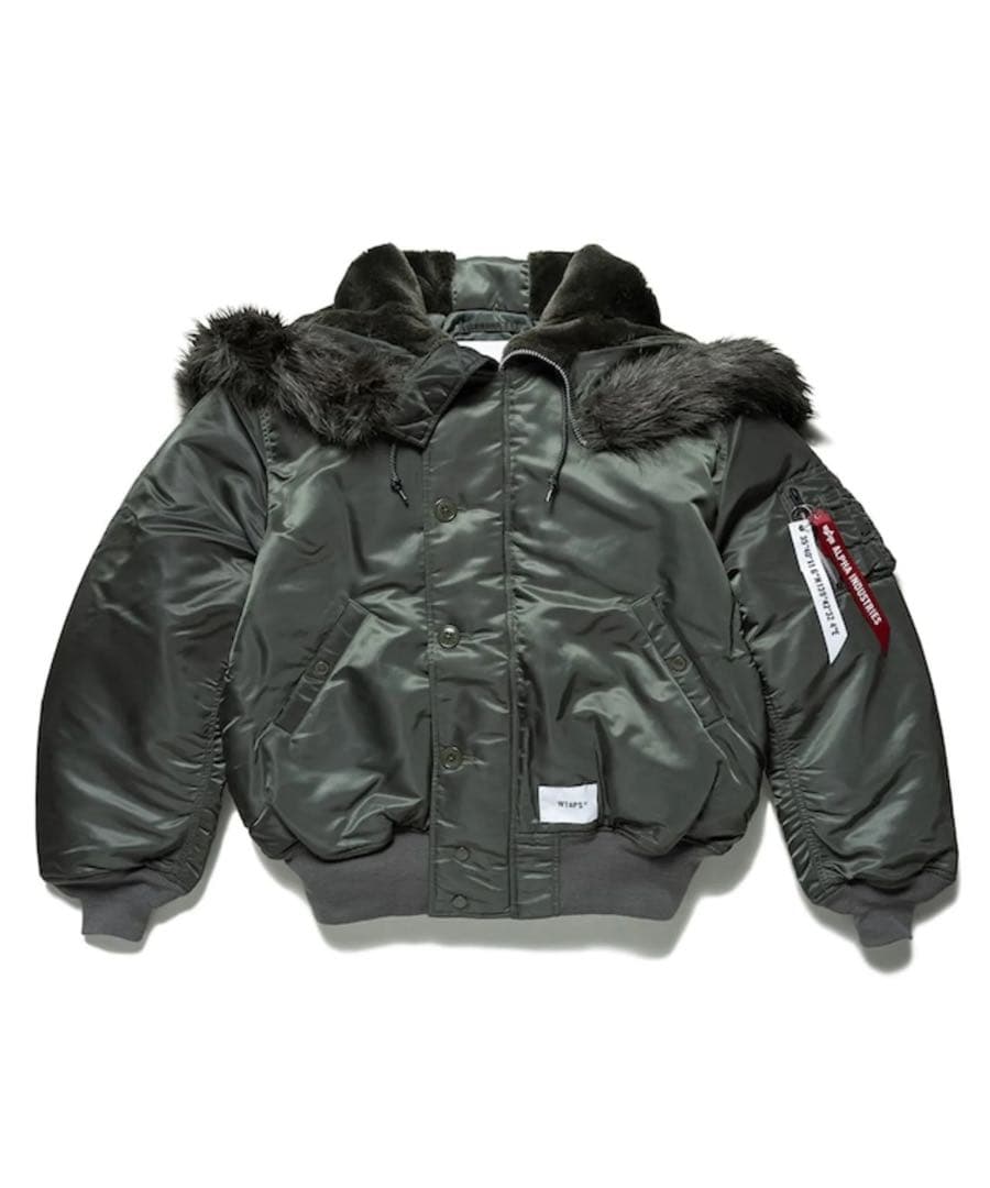 【美品】Wtaps x ALPHA INDUSTRIES N-2B BLK/M