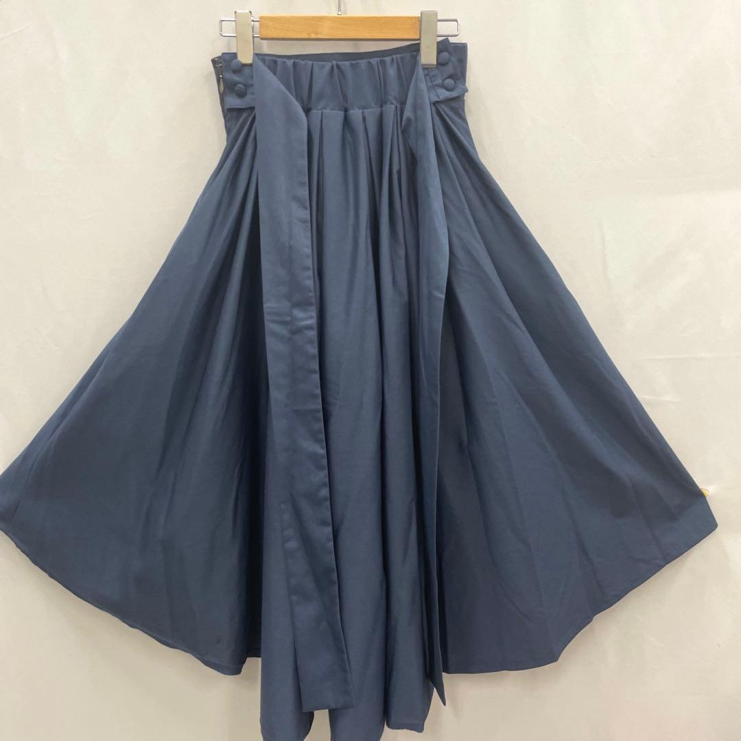 ■ sheglit シェグリット ロングスカート ブルー M 裏地有