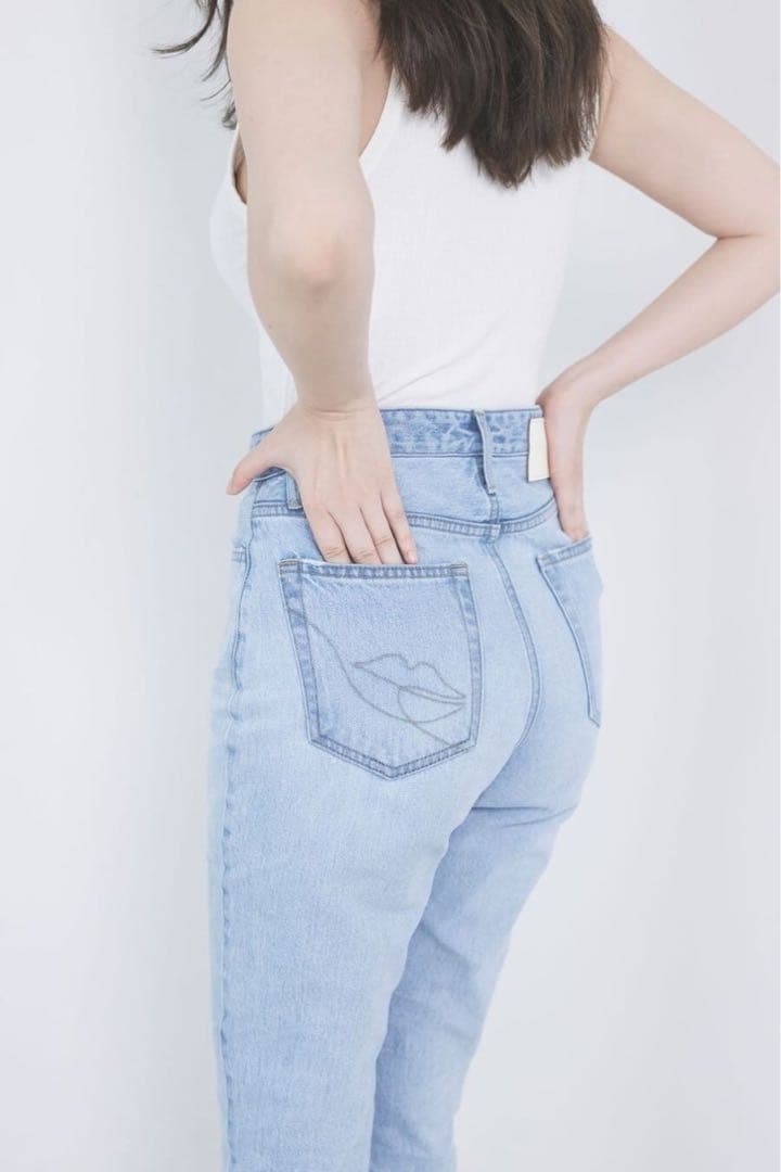 Her lip to ハイウエストデニム Tokyo 25 light blue