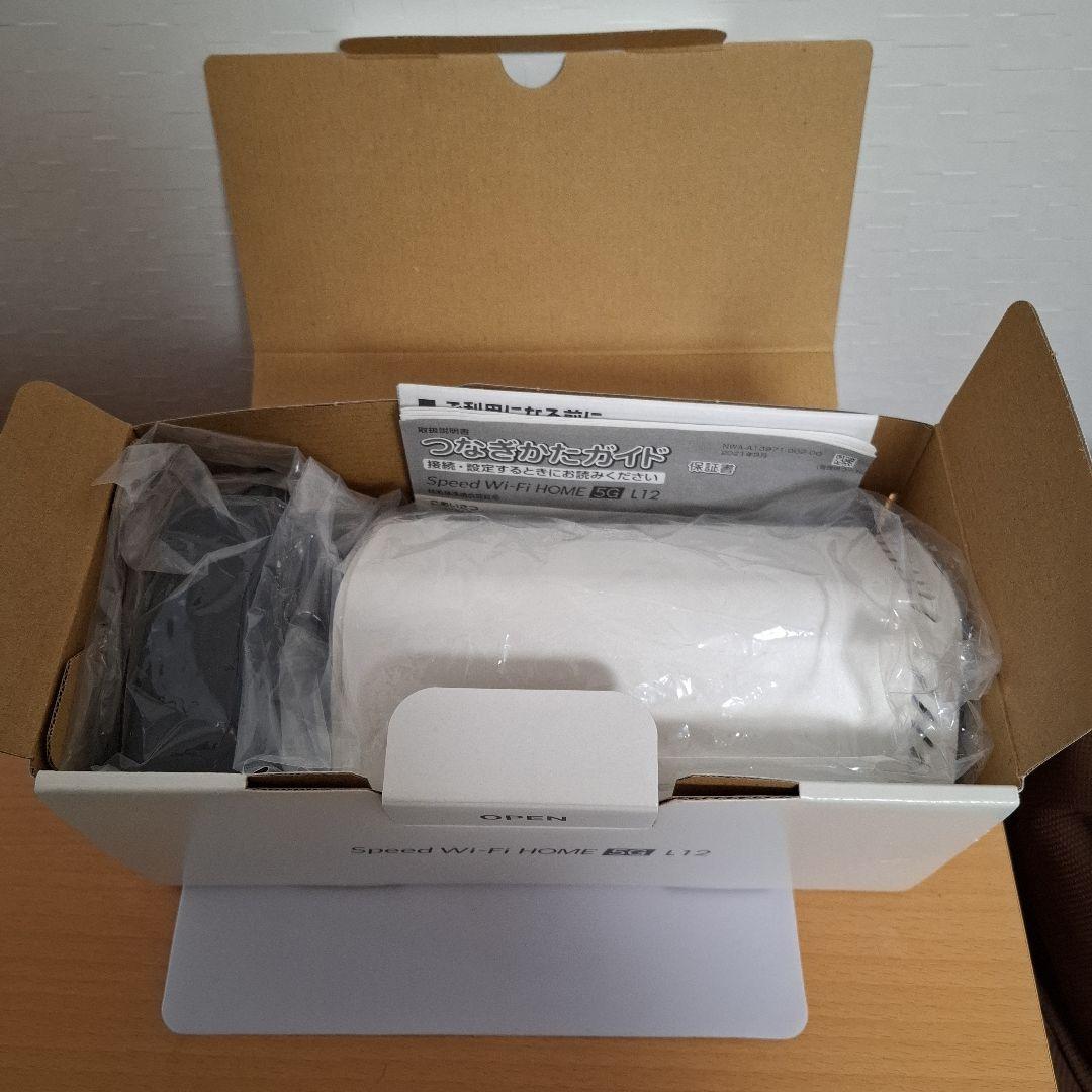 WiMAX Speed Wi-Fi  5G L12 ホームルーター