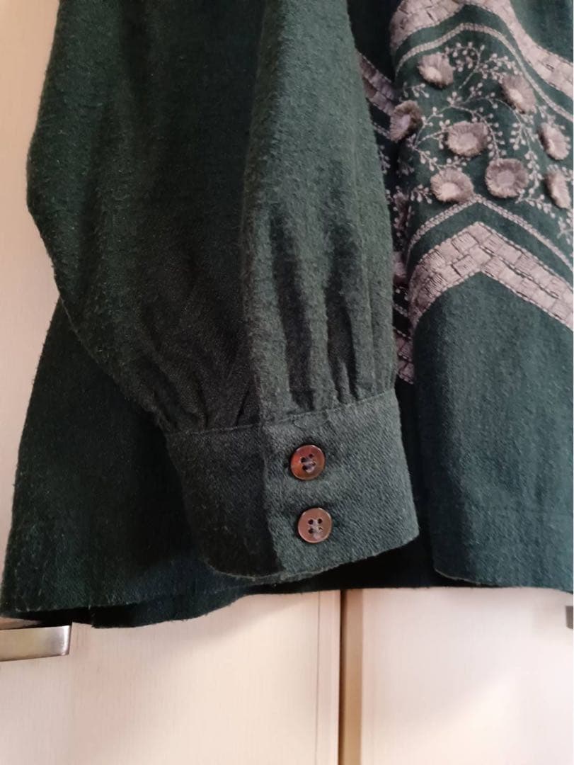 ツハルバイサマンサモスモス　刺繍ヨーク切替ブラウス　スカート　セットアップ