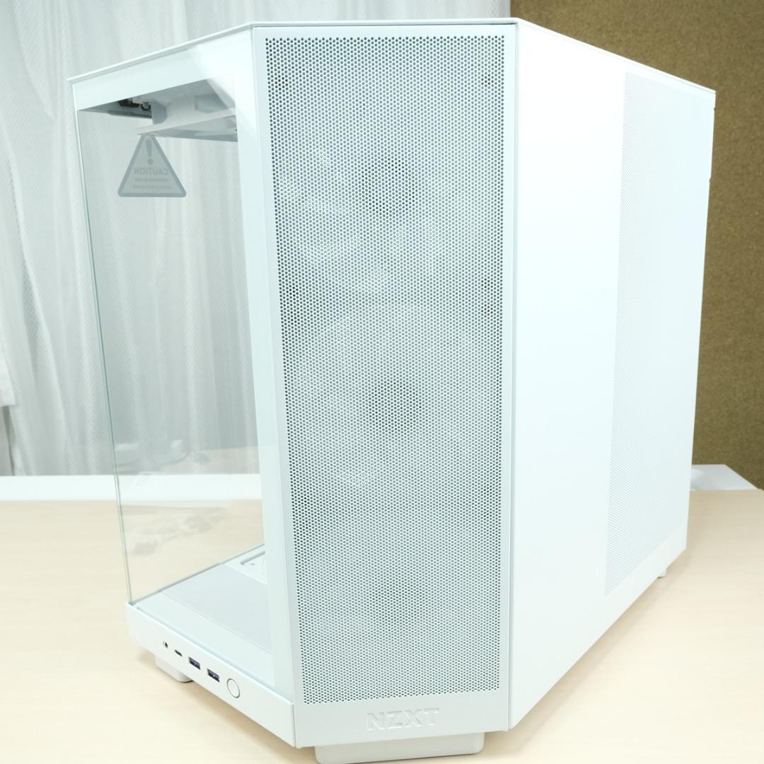NZXT H6 Flow White ARGB ファン9個付き