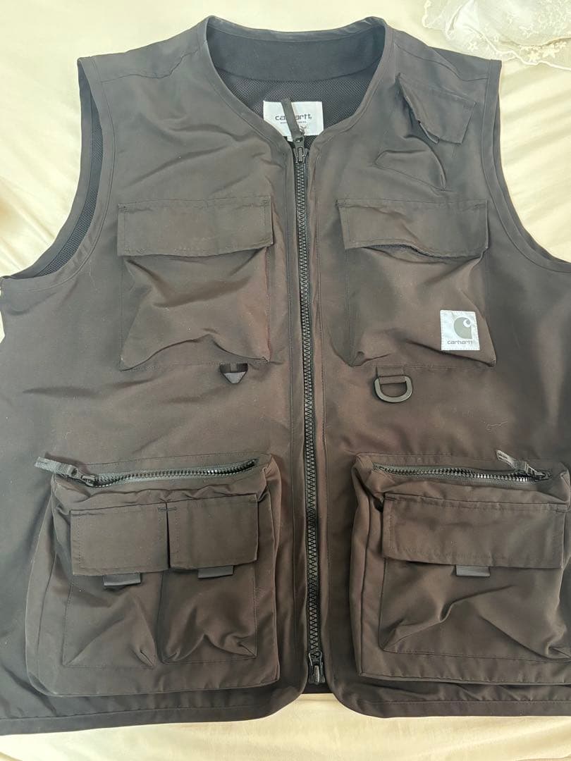 【最終値下げ】Carhartt ブラック ベスト　ユニセックス　カーハート