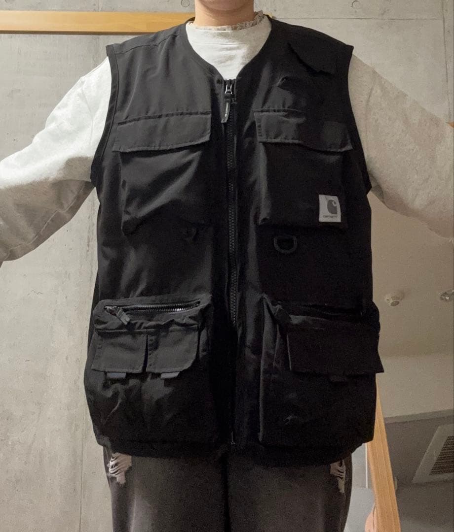 【最終値下げ】Carhartt ブラック ベスト　ユニセックス　カーハート