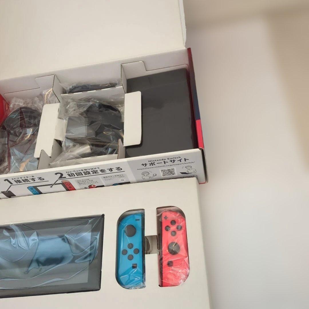 美品☆Nintendo Switch 本体 青/赤 Joy-Con付き