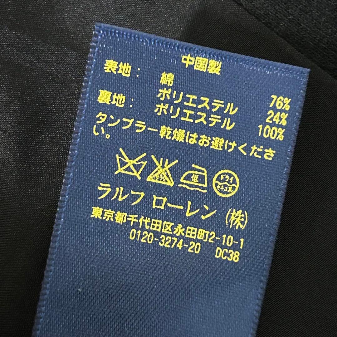 【POLO RALPH LAUREN】金ボタンブレザー 0号 ブラック XS相当