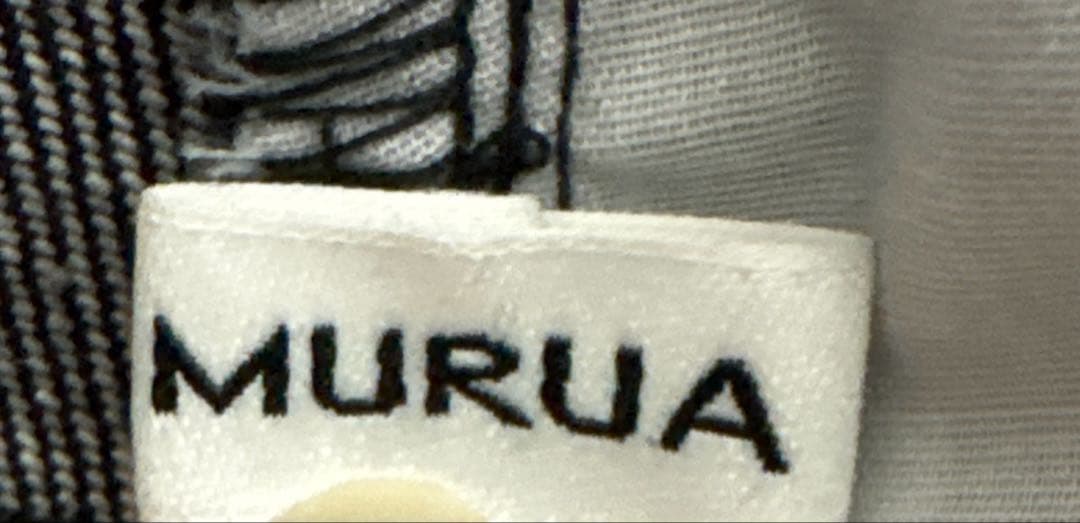 MURUA（ムルーア）ダメージフラワーワイドデニムサイズ2