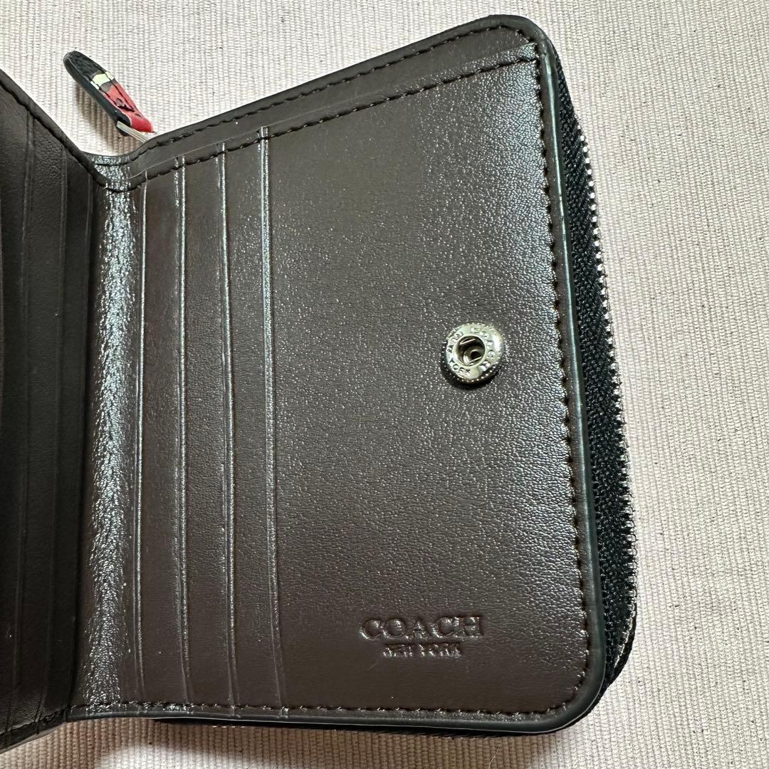 コーチ COACH 二つ折り財布 いちご柄