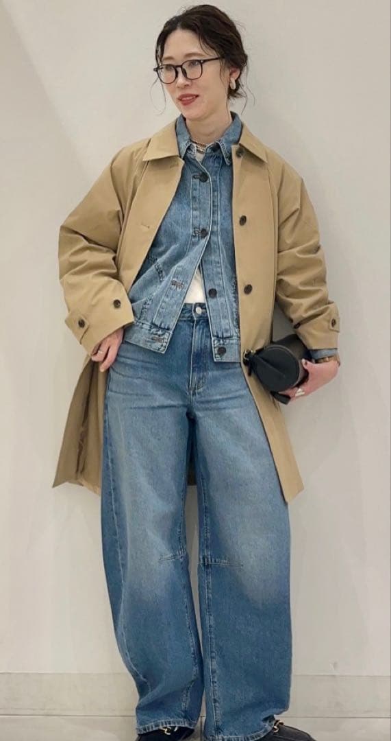 ✨今期GU✨新品タグ付✨バルマカーンAラインハーフコート✨ベージュ✨S✨