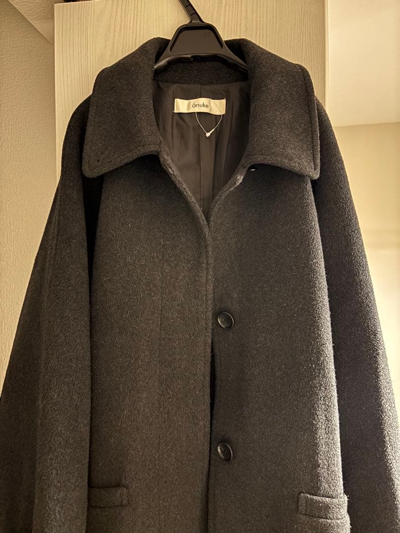 ジャケット・アウター Wool Soutiencollar Coat anuke