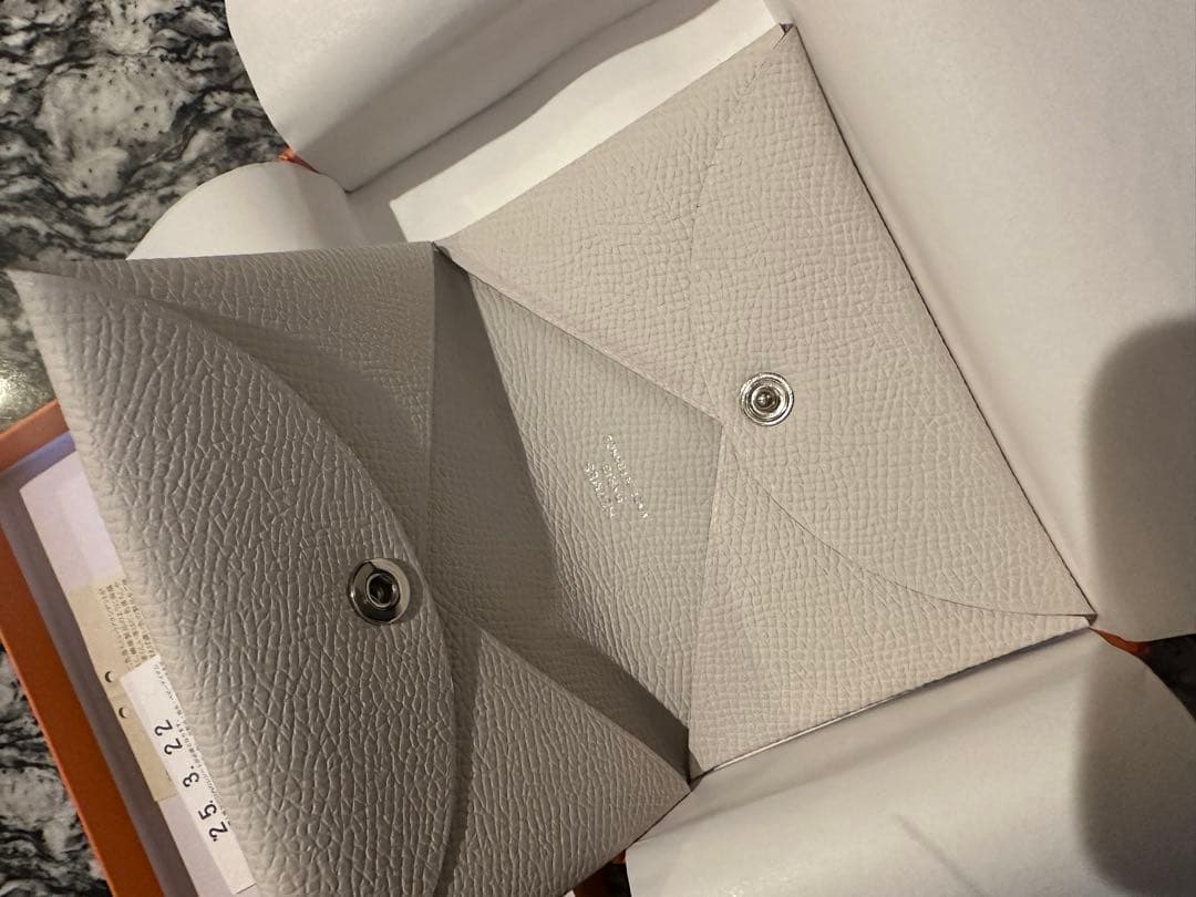 新品未使用　エルメス カルヴィ　クレ　HERMES 名刺入れ　カードケース