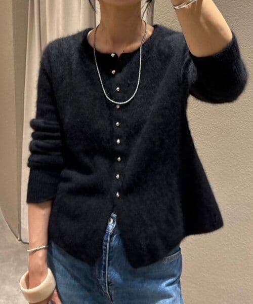 25AW ラクーンペプラムカーディガン