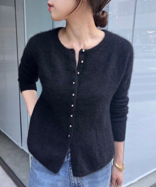 25AW ラクーンペプラムカーディガン