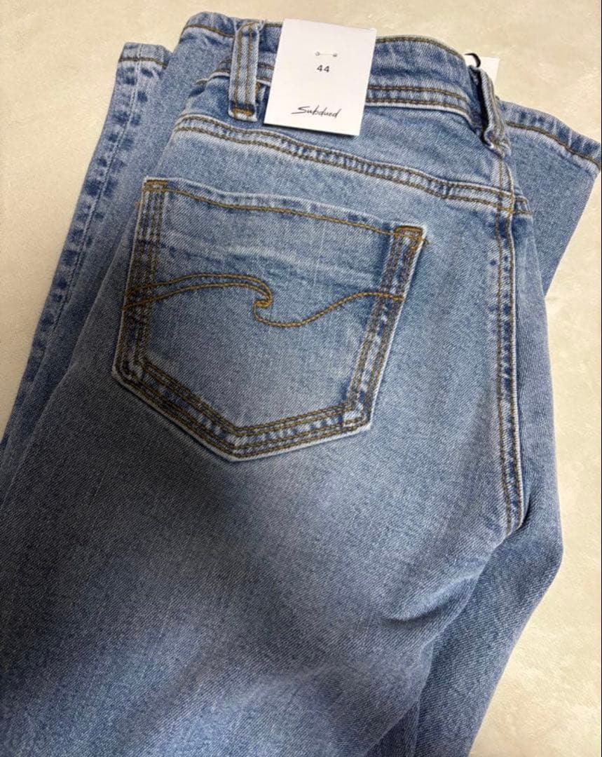 パンツ subdued Ripped flare jeans